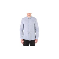 아페쎄 A.P.C. MEN'S Blue Chemise 빈스 Vincent Linen Shirt LIAED-H12426 BL