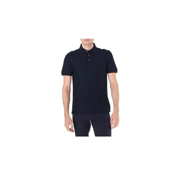 휴고보스 휴고 Hugo Boss MEN'S Dark Blue Mercerized Cotton Slim-Fit Polo Shirt 50473531-404