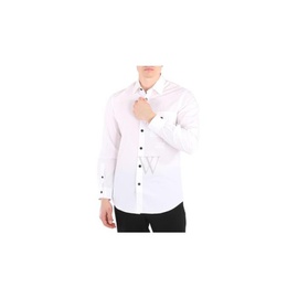 버버리 Burberry White Copthall Long-sleeve Dress Shirt 8026151