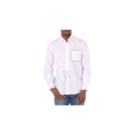 버버리 Burberry Optic White Cotton Poplin Classic Fit Lace Detail Oxford Shirt 4562976