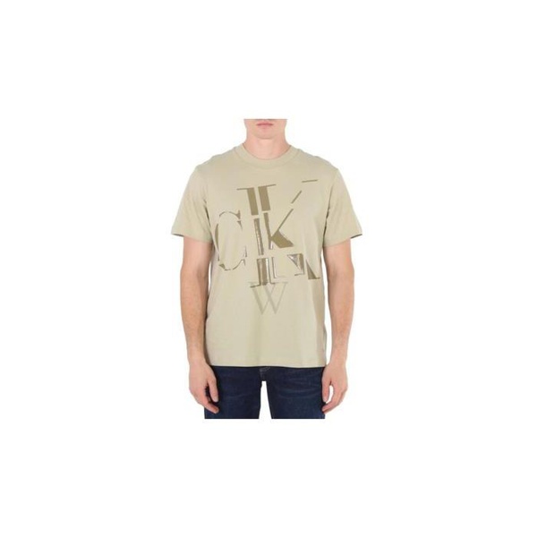 캘빈클라인 Calvin Klein Wheat Fields Scattered CK Logo Cotton T-Shirt J321531-RB8