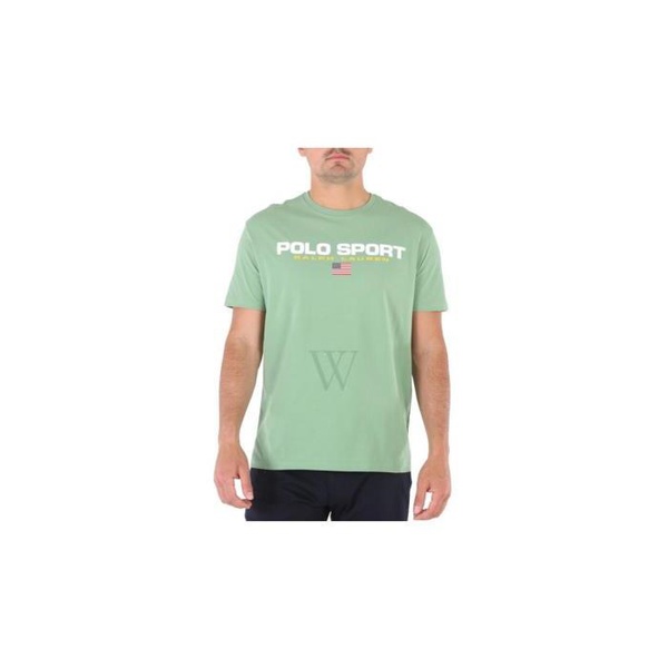 폴로랄프로렌 폴로 랄프 로렌 Polo Ralph Lauren MEN'S Green Polo Sport Logo T-shirt 710750444016