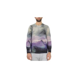 Emporio Armani MEN'S Abstract Print Cashmere Sweater 3L1MV1-1M01Z-F903