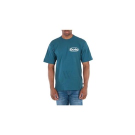 GCDS MEN'S Teal Shop List Cotton T-shirt SS22M130115-19