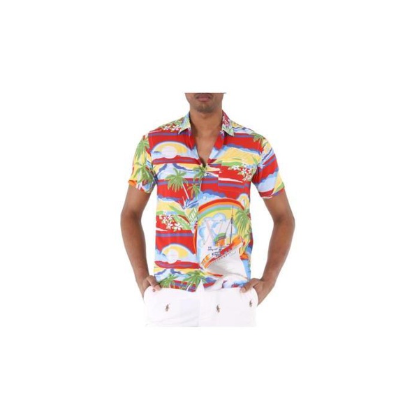 폴로랄프로렌 폴로 랄프 로렌 Polo Ralph Lauren MEN'S Classic Fit Floral Print Rayon Shirt 710835514002