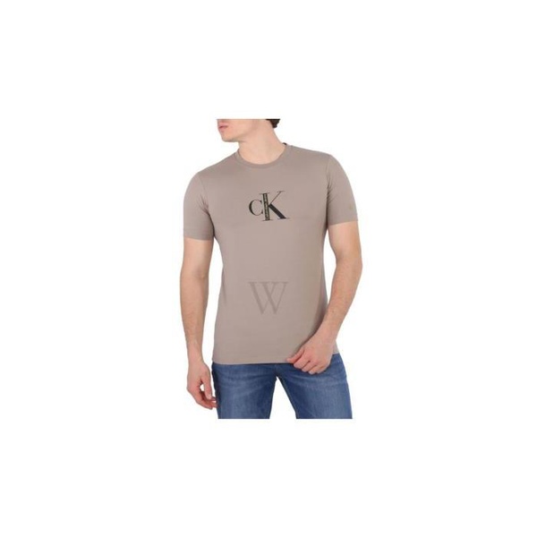 캘빈클라인 Calvin Klein Perfect Taupe Archival Institutional Logo T-Shirt J322361-A03
