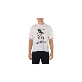 Bally Bone 15 Ski St. Moritz Print T-Shirt, Size Medium MCC00P CO123 U101