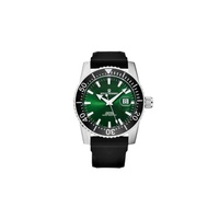 Revue Thommen MEN'S Diver Rubber Green Dial Watch 17030.2535