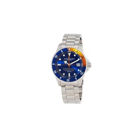 Stuhrling Original MEN'S Aquadiver Stainless Steel Blue Dial Watch M13517