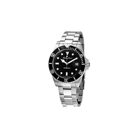 Mathey-Tissot MEN'S Mathey Vintage Stainless Steel Black Dial Watch H9010ATN