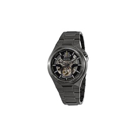 Bulova MEN'S Classic Stainless Steel; Ion Plated Gunmetal Dial 98A179