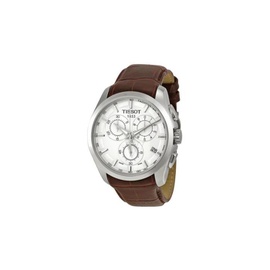 Tissot MEN'S Couturier Chronograph Brown Leather Silver Dial T035.617.16.031.00