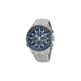 Citizen MEN'S Eco-Drive Chronograph Stainless Steel Blue Dial AT8020-54L