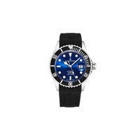 Revue Thommen MEN'S Diver Rubber Blue Dial Watch 17571.2823