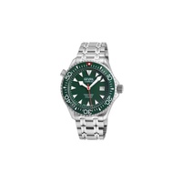 Gevril MEN'S Hudson Yards Stainless Steel Green Dial Watch 48806