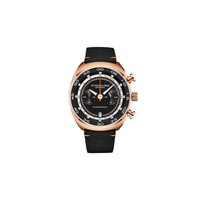 Stuhrling Original MEN'S Monaco Leather Black Dial Watch M13547