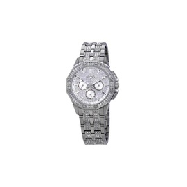 Bulova MEN'S Crystal Stainless Steel set with Crystals Crystal Pave Dial Watch 96C134