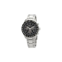 Mathey-Tissot MEN'S Chronograph Stainless Steel Black Dial Watch H9010CHAN