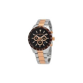 Michael Kors MEN'S Layton Chronograph Steel Black Dial Watch MK8913
