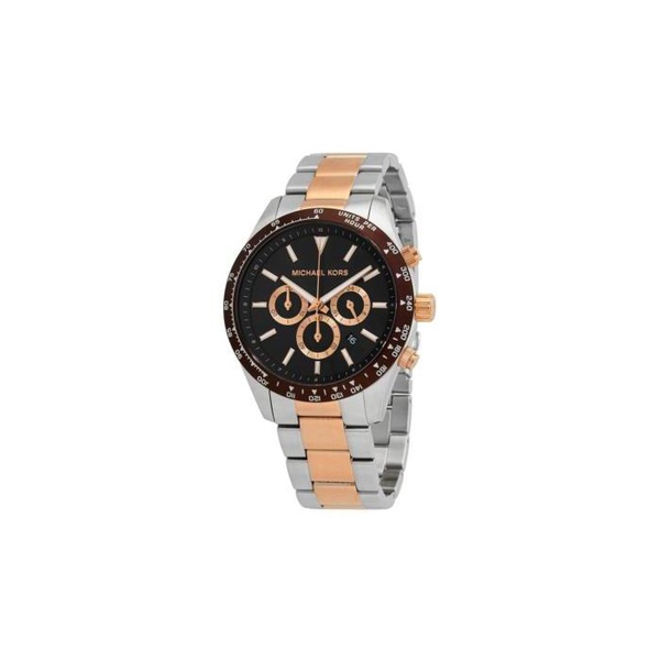 마이클 코어스 Michael Kors MEN'S Layton Chronograph Steel Black Dial Watch MK8913
