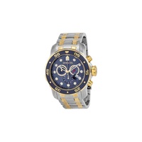 Invicta MEN'S Pro Diver Chronograph Stainless Steel Blue Dial 0077