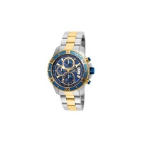 Invicta MEN'S Pro Diver Chronograph Stainless Steel Blue Dial Watch 22415