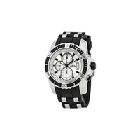 Invicta MEN'S Pro Diver Chronograph Polyurethane with Stainless Steel accents Silver Dial Watch 22428