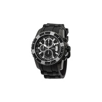 Invicta MEN'S TI-22 Chronograph Polyurethane with Black Ion-plated inserts Black Dial Watch 22433