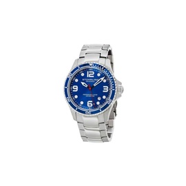 Stuhrling Original MEN'S Aquadiver Stainless Steel Blue Dial Watch M15348