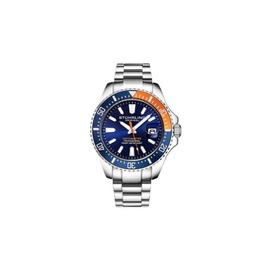 Stuhrling Original MEN'S Aquadiver Stainless Steel Blue Dial Watch M15761