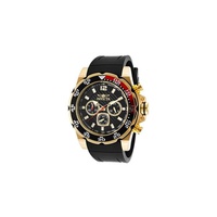 Invicta MEN'S Pro Diver Chronograph Polyurethane Black Dial Watch 20027