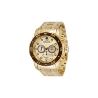 Invicta MEN'S Pro Diver Chronograph Stainless Steel Gold-tone Dial Watch 36359