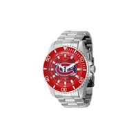 Invicta MEN'S NHL Stainless Steel Red and Silver and White and Blue Dial Watch 42261