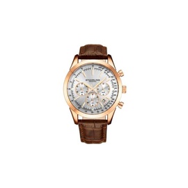 Stuhrling Original MEN'S Monaco Leather Silver Dial Watch M13654