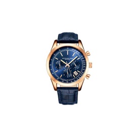 Stuhrling Original MEN'S Monaco Leather Blue Dial Watch M13655