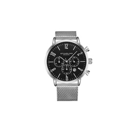 Stuhrling Original MEN'S Monaco Chronograph Stainless Steel Black Dial Watch M16247