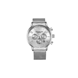 Stuhrling Original MEN'S Monaco Chronograph Stainless Steel Silver-tone Dial Watch M16248