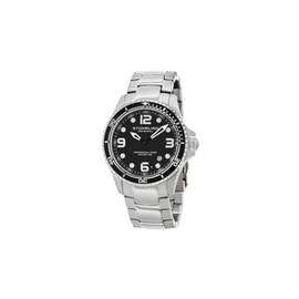 Stuhrling Original MEN'S Aquadiver Stainless Steel Black Dial Watch M15347