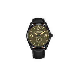 Stuhrling Original MEN'S Aviator Leather Brown Dial Watch M15557