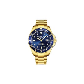 Stuhrling Original MEN'S Aquadiver Stainless Steel Blue Dial Watch M15759