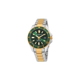 Stuhrling Original MEN'S Aquadiver Stainless Steel Green Dial Watch M15765