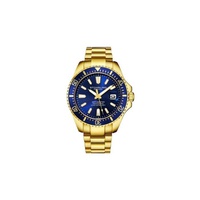 Stuhrling Original MEN'S Aquadiver Stainless Steel Blue Dial Watch M15767