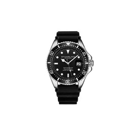 Stuhrling Original MEN'S Aquadiver Rubber Black Dial Watch M15772