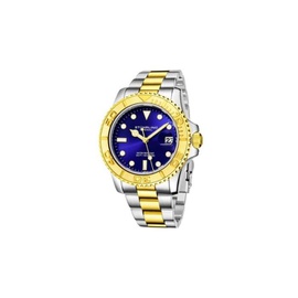 Stuhrling Original MEN'S Aquadiver Stainless Steel Blue Dial Watch M15831