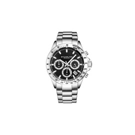 Stuhrling Original MEN'S Monaco Chronograph Stainless Steel Black Dial Watch M15962