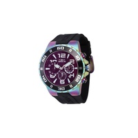Invicta MEN'S Pro Diver Chronograph Silicone Black Dial Watch 37753