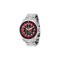 Invicta MEN'S NFL Stainless Steel Black and Red and Grey and White Dial Watch 36949
