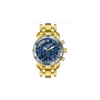 Invicta MEN'S Pro Diver Chronograph Stainless Steel Blue Dial Watch 38444
