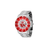 Invicta MEN'S MLB Stainless Steel Red and Silver and White Dial Watch 43457