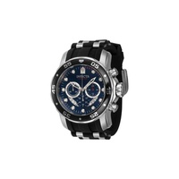 Invicta MEN'S Pro Diver Chronograph Silicone and Stainless Steel Blue Dial Watch 40476